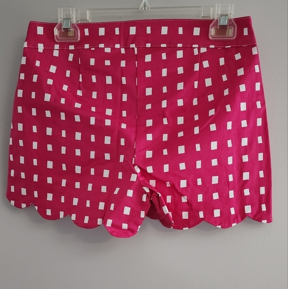 Mud Pie Pink White Scalloped Shorts Size XS - Picture 5 of 6